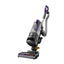 Purple and gray vacuum cleaner on a white background