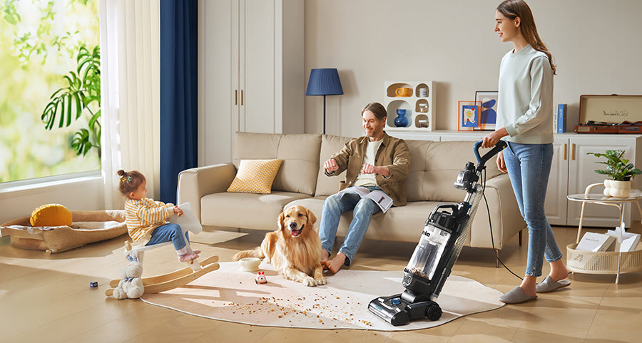 Powerful Suction Wide & Cleaning Path