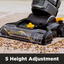 PowerSpeed lawn mower head with 5 height adjustment feature on a concrete surface.